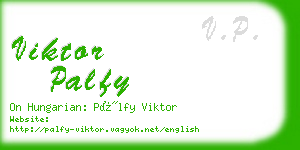 viktor palfy business card